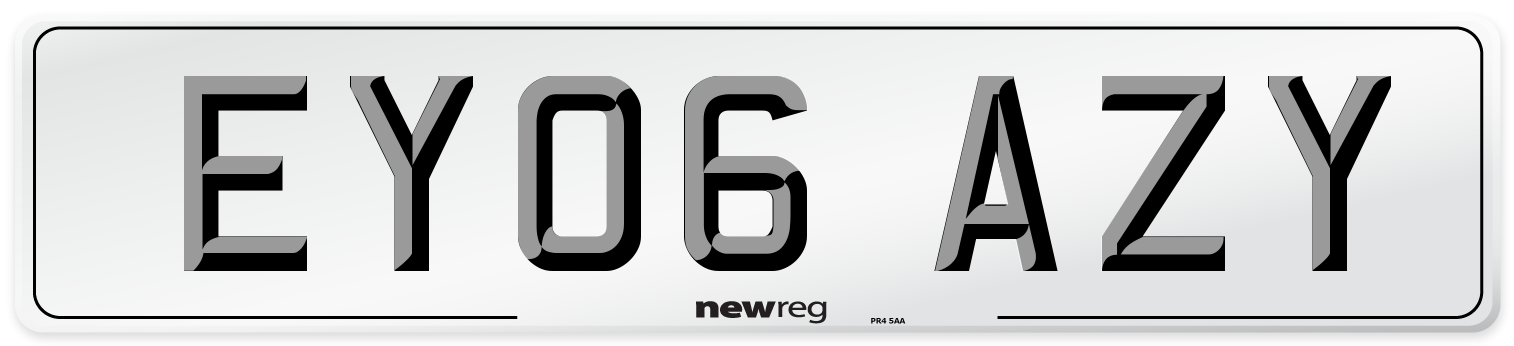 EY06 AZY Number Plate from New Reg